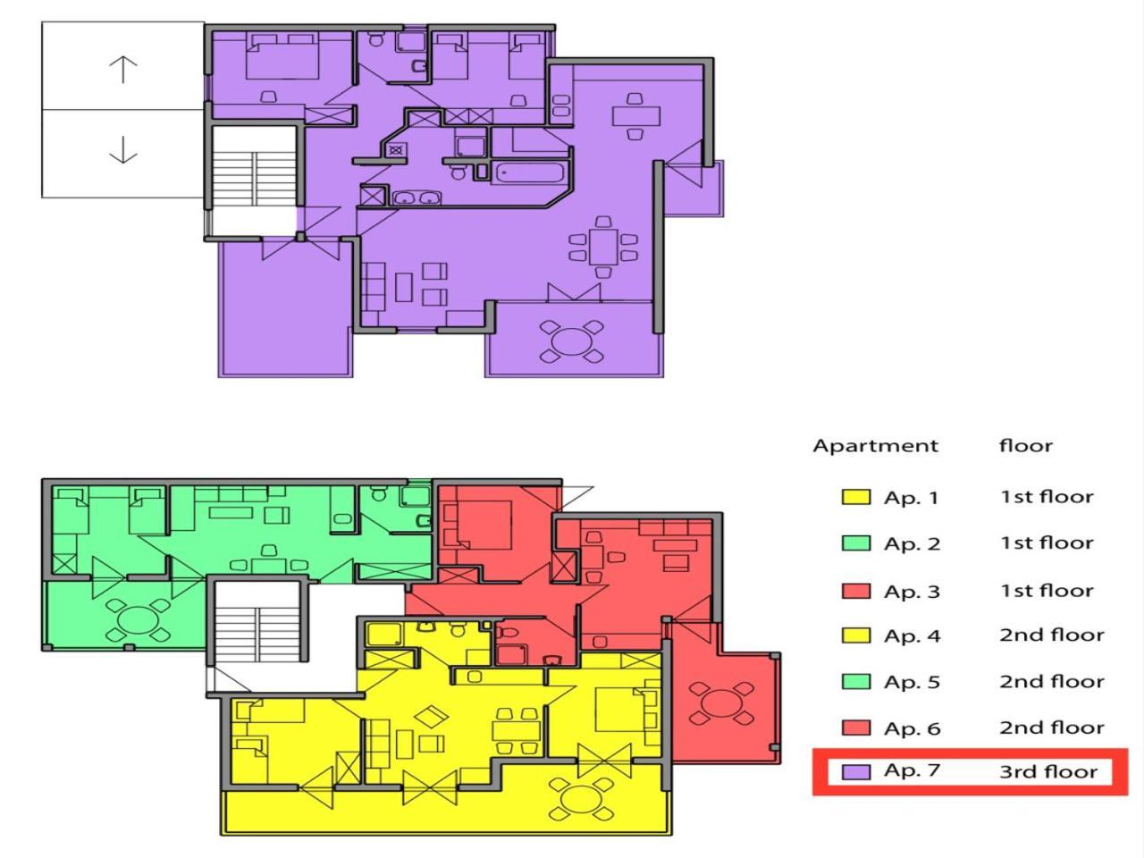 Beach Penthouse Diamond 오미스 객실 사진