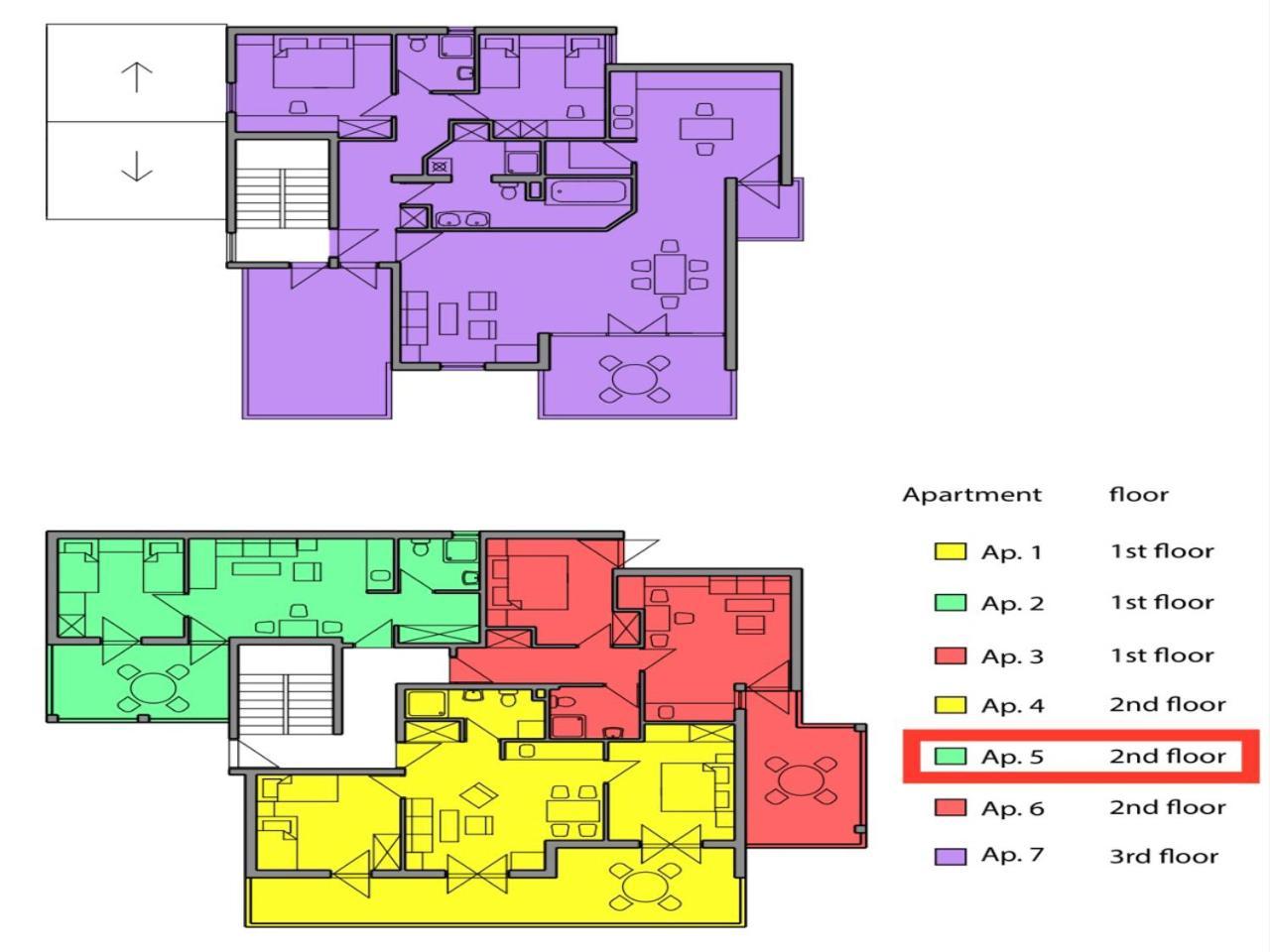 Beach Penthouse Diamond 오미스 객실 사진