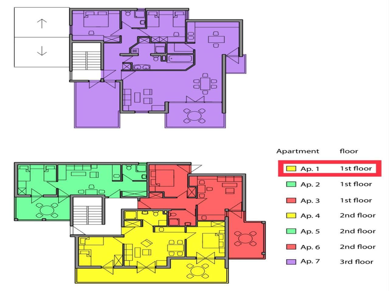Beach Penthouse Diamond 오미스 객실 사진